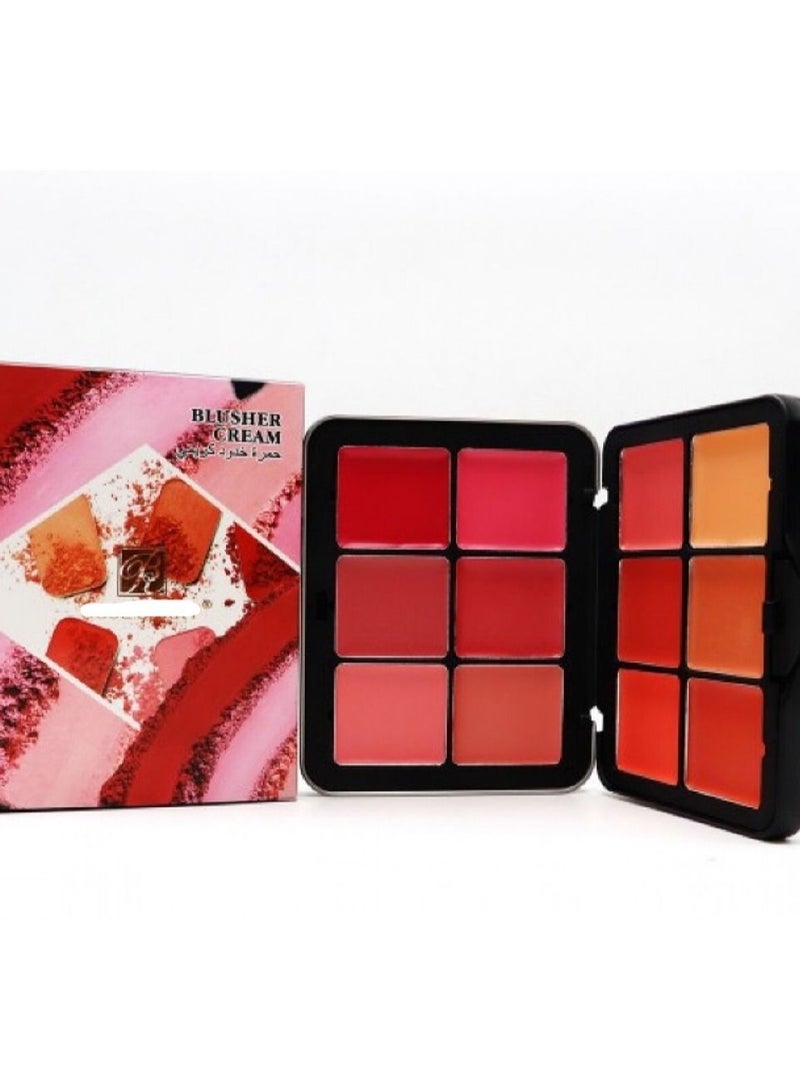 Generic 12-Color Blusher Creamy Multicolour 