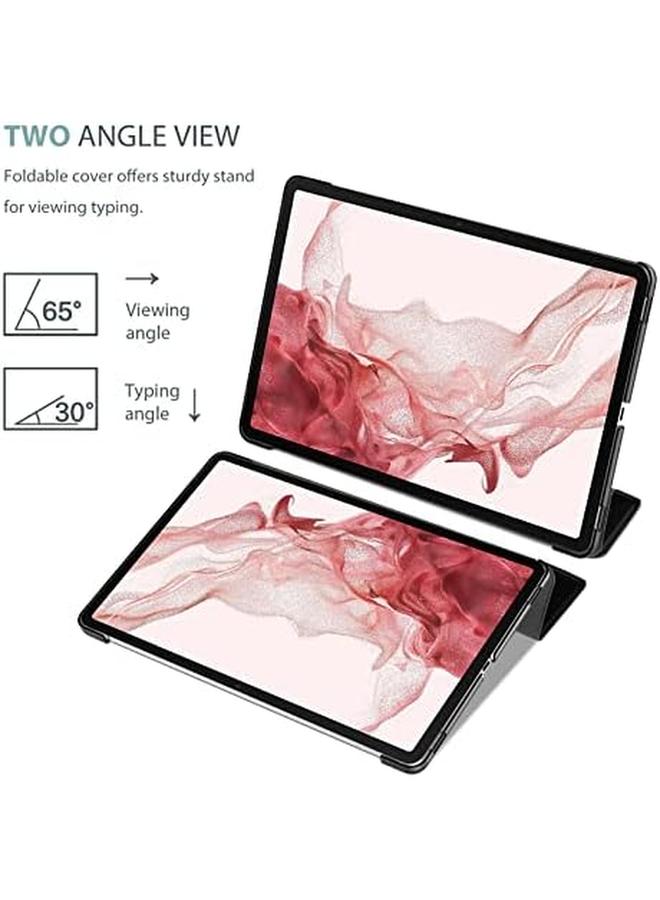 Procases Galaxy Tab S8 Tab S7 11 Inch Case Protective Slim Case Folio Hard Back Stand Smart Cover For 11" Galaxy Tab S8 2022 Galaxy Tab S7 2020 Sm X700 X706 T870 T875 T878 Black - Image 3