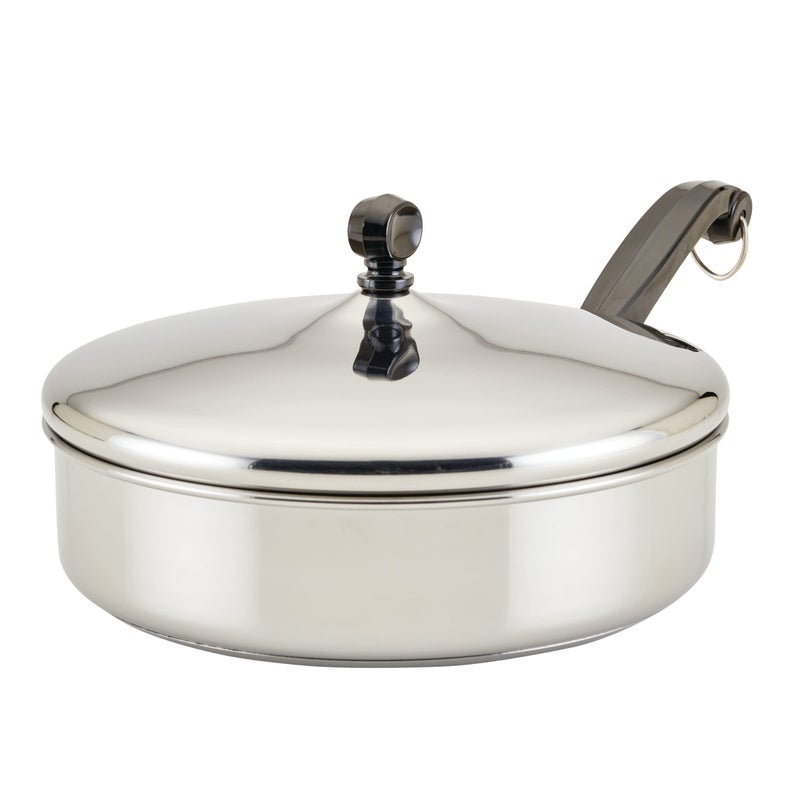 Farberware Farberware Classic Stainless Steel Fry Lid Saute Pan 275 Quart Silver
