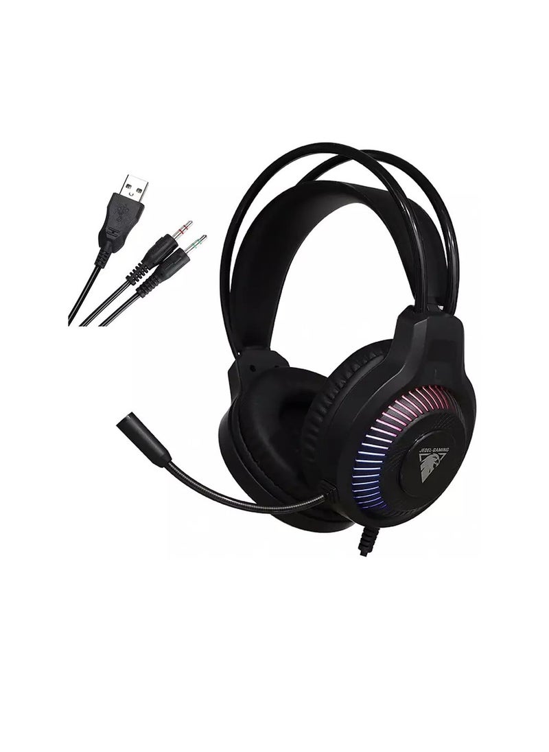 GH-558 RGB Gaming Headset, 7.1 Surround Sound PS4 Headset with Microphone, For Games