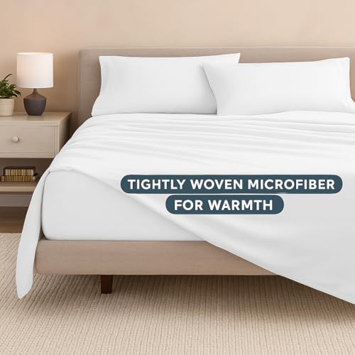 Bhoomi Impex Queen Size Microfiber Bedsheet Including Pillow Cover – Ultra-Soft Plain White Solid 90x102 Inch, for Home, Hotel, Resort & Guest House - Image 3