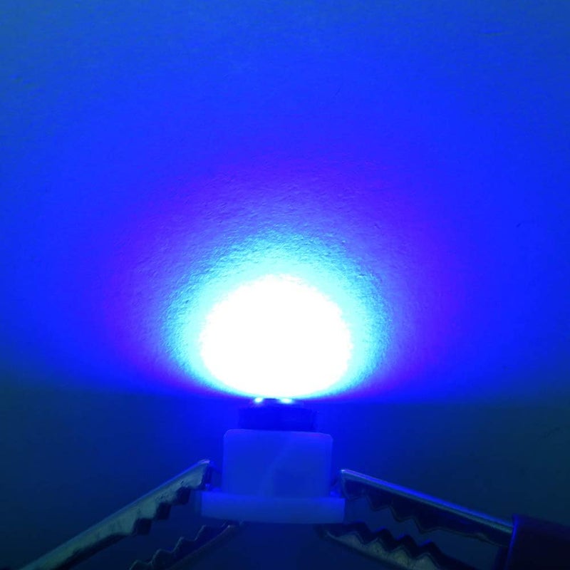 WLJH 10x Blue T3 Neo Wedge LED 3030 SMD Chip 8mm Base Car Instrument Cluster Light - Image 3