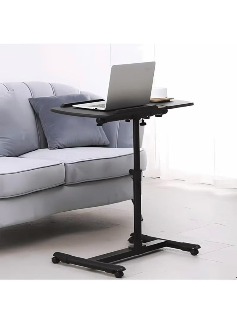 Generic Table with adjustable wheels and height adjustment for laptop and desk in black  - Image 5