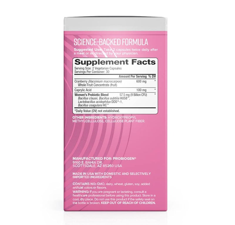 Probiogen Women’s Daily Supplement, Vitality Probiotic Smart Spore Technology, White, 60 Count - Image 5