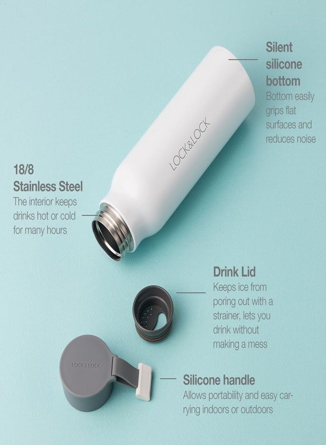 لوك اند لوك كوب سفر حراري معزول بتفريغ الهواء من الفولاذ المقاوم للصدأ من لوك آند لوك، سعة 17 أونصة، أسود - Image 5