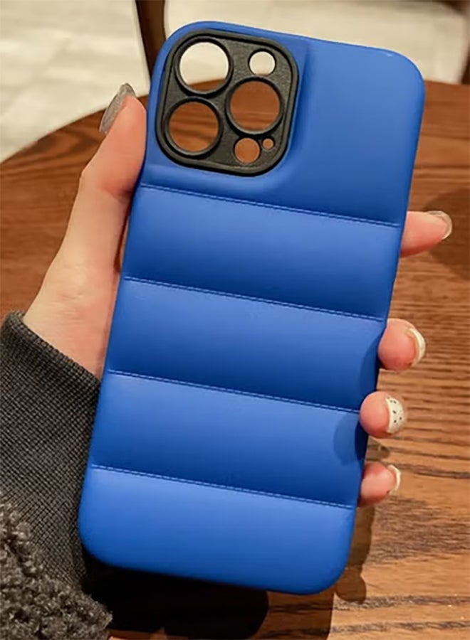 COVERSCART Blue Puffer Jacket Case (Matte) for Apple iPhone 12 Pro Max - Image 1