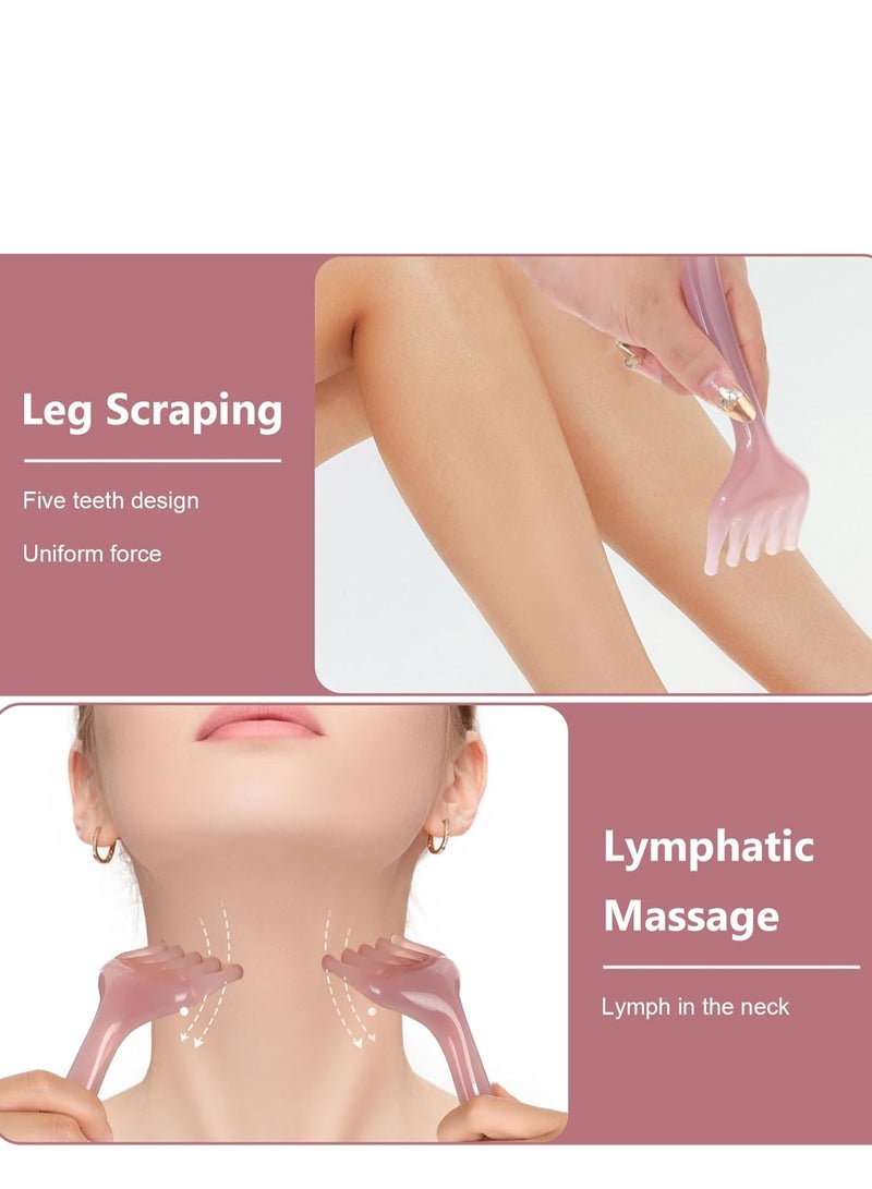 general Head Massager Scalp Massage Tool,Scalp Massage Comb,Five Claw Scalp Rake Gua Sha Tool,Portable Handheld Resin Relax Massage Tool for Soothing Head Neck Lymph for Father's Day Mother's Day Gifts - Image 3