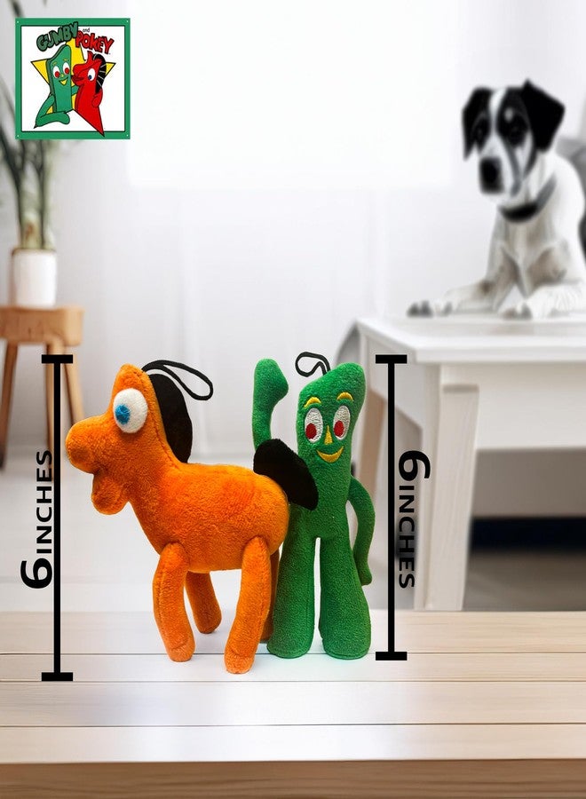 Multipet Gumby Dog Toy Size:Pack of 2 (6", Gumby & Pokey) - Image 2