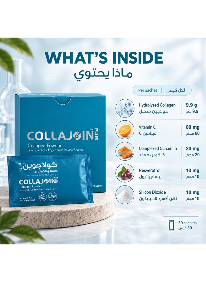 Sulinda Collajoin Plus FORTIGEL® Hydrolyzed Bovine Collagen 9,900 mg | 30 Sachets | 30-Day Supply - Image 4