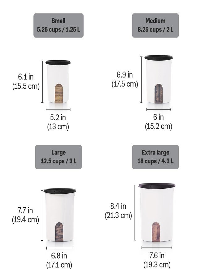 توبروير مجموعة علب تخزين الطعام من تابروير، مزودة بخاصية التذكير بلمسة واحدة، 4 علب، آمنة للغسل في غسالة الأطباق وخالية من مادة BPA، (4 علب، 4 أغطية) - Image 3