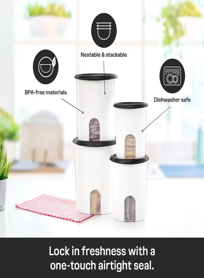 توبروير مجموعة علب تخزين الطعام من تابروير، مزودة بخاصية التذكير بلمسة واحدة، 4 علب، آمنة للغسل في غسالة الأطباق وخالية من مادة BPA، (4 علب، 4 أغطية) - Image 4