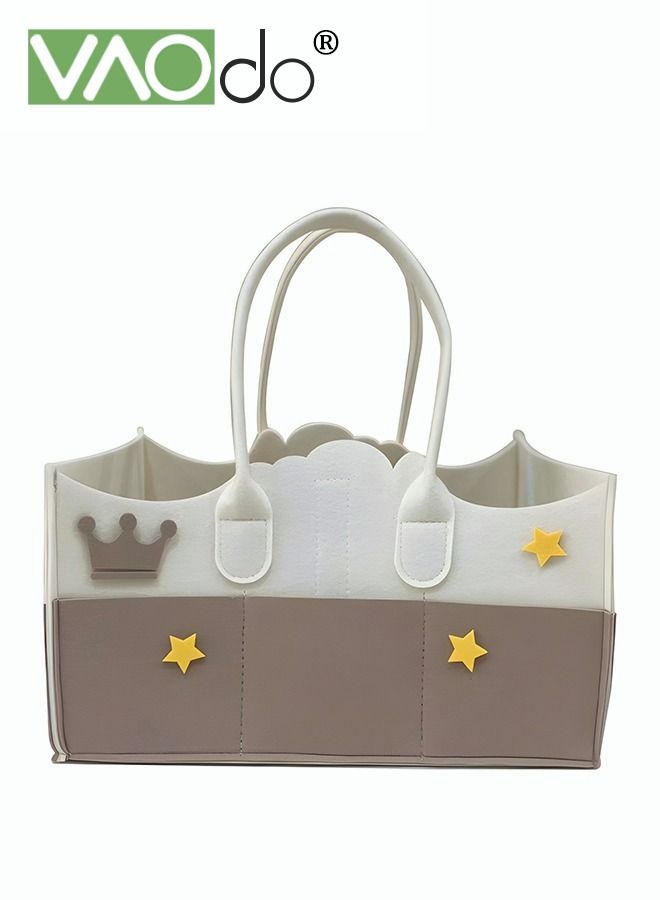 VAOdo متعددة الوظائف حفاضات الطفل العلبة المنظم ورأى حقيبة التخزين المحمولة كبيرة حفاضات الطفل زجاجة حمل حقيبة الأم - Image 1