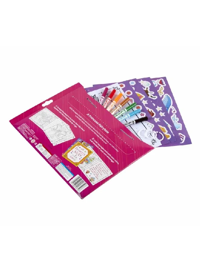 Crayola A Princess Fairytale Create Own Storybook Set Multicolour 30.32 x 22.86 x 1.9 cm CRA0427500000
