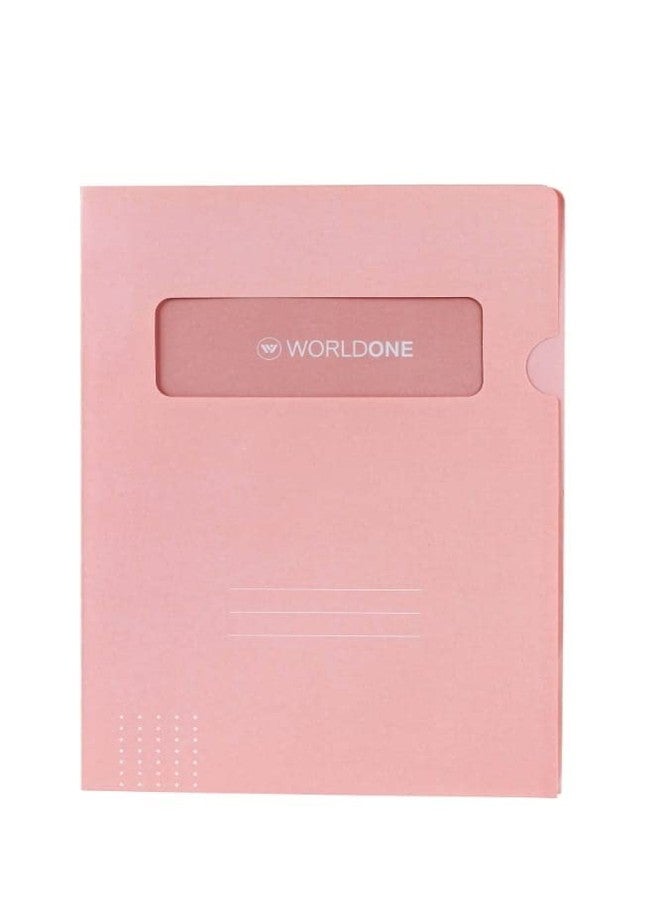 Worldone Eco Friendly Document Organizer/India's First Paper L Folder, 5 Assorted Pastel Colour, A4 Size, Look Thin but Very Durable, Varied Uses, Set of 3 Packets (6Pcs x5 Color)= 30 Pcs - Image 3