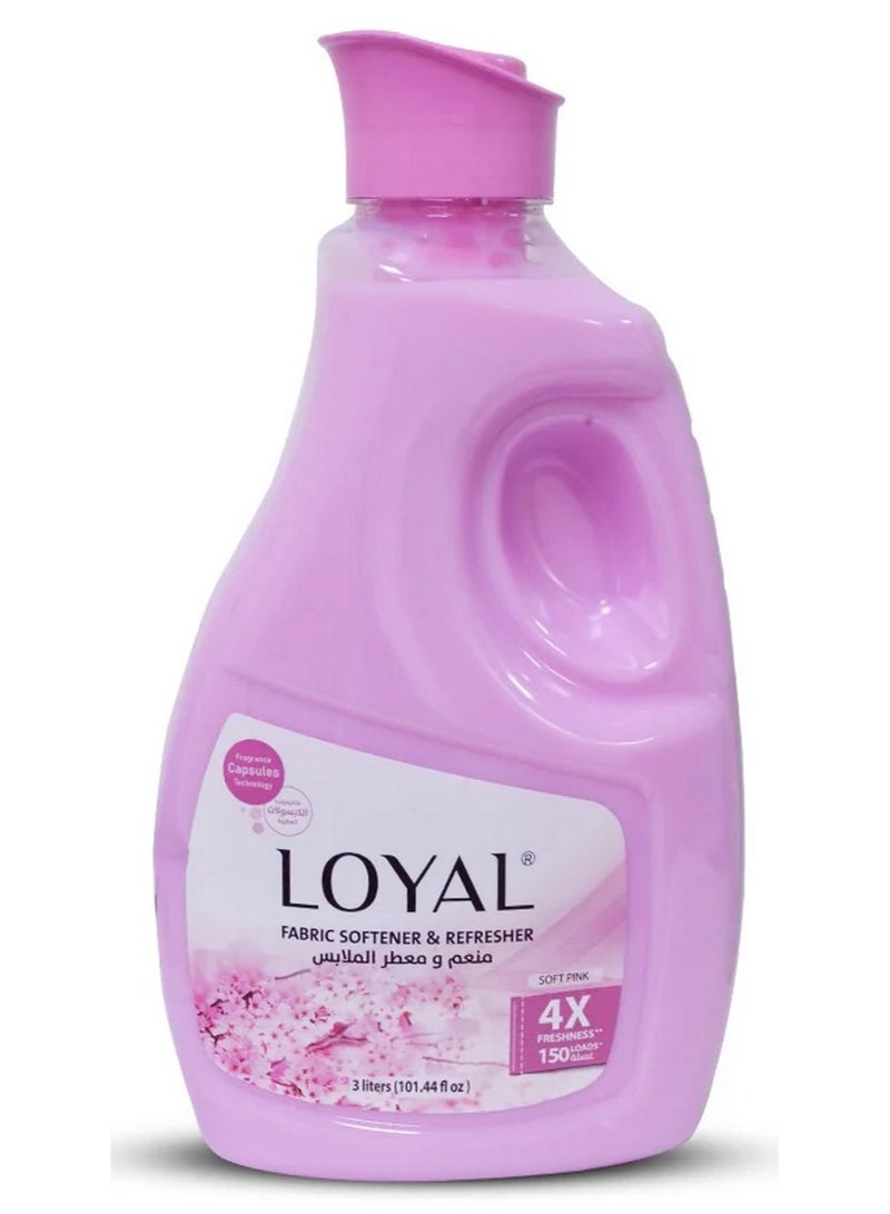 loyal Fabric Softener Freshener Soft Pink 3 L - Image 1
