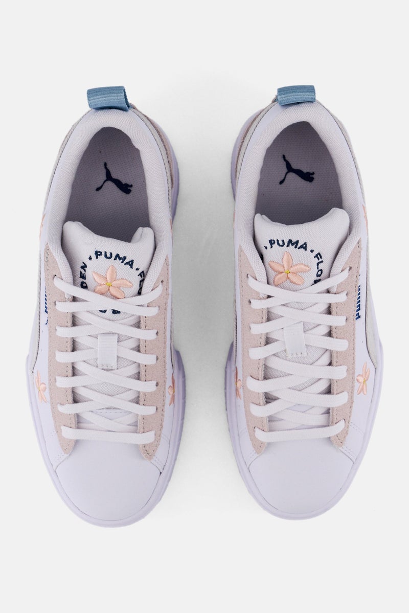 PUMA Women Mayze Embroidery Lace Up Outdoor Shoes, White - Image 3