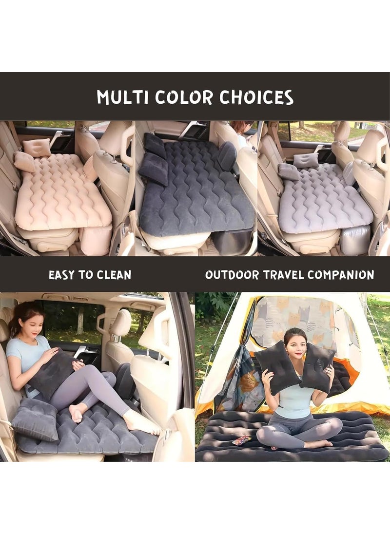 Vrishay Vrishay Premium Car Inflatable Bed with Pump 2 Air PillowQuick Inflatable Back Seat BedCar Inflatable MattresCar Bed MattressCar Bed For KidsTravelTripCampingPicnicPool BeachUniversal_Fit  - Image 3