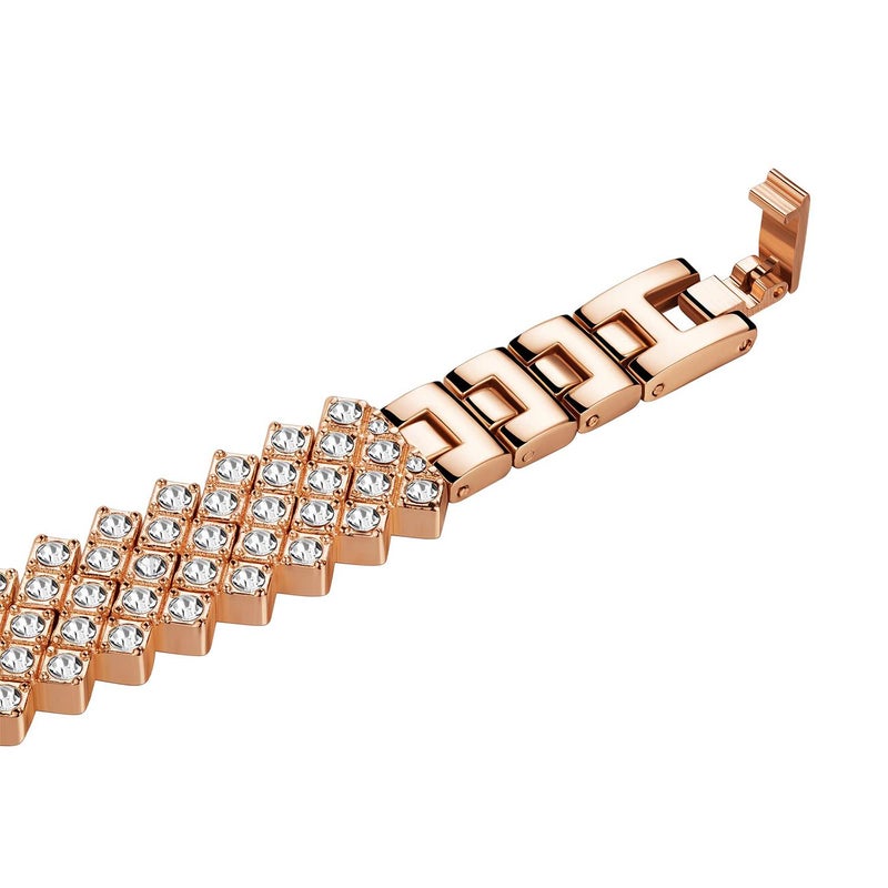erorex For Apple Watch 46Mm / 49Mm / 45Mm / 44Mm Rhombic Diamond Zinc Alloy Watch Band(Rose Gold) - Image 3