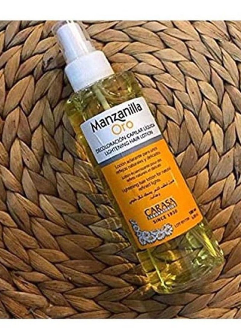 Manzanilla Oro Lightening Hair Lotion With Chamomile Extract  - Image 2