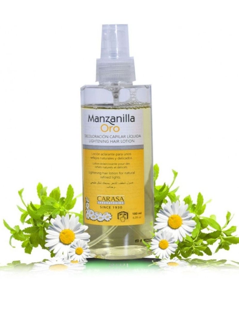 Manzanilla Oro Lightening Hair Lotion With Chamomile Extract  - Image 4
