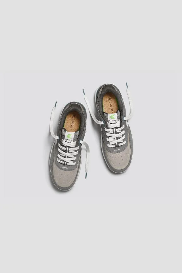Cariuma UBA PRO Charcoal Grey Suede and Mesh Ice Logo Sneaker