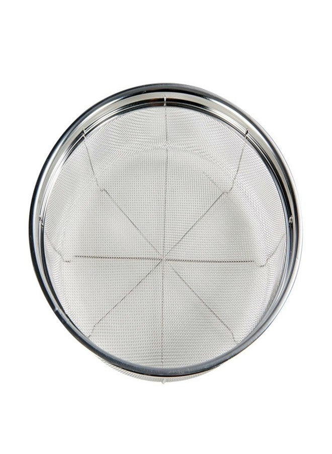DOPMEP Fine Mesh Strainer for Kitchen, Stainless Steel Colander Bowl for Pasta, Rice, Fruit, Metal Net Baskets with Resting Base - Strain, Drain, Rinse （Diameter 9.84 inch） - Image 1