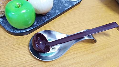 TableCraft Products HB1 Single Spoon Rest, Stainless Steel Brushed - Image 5