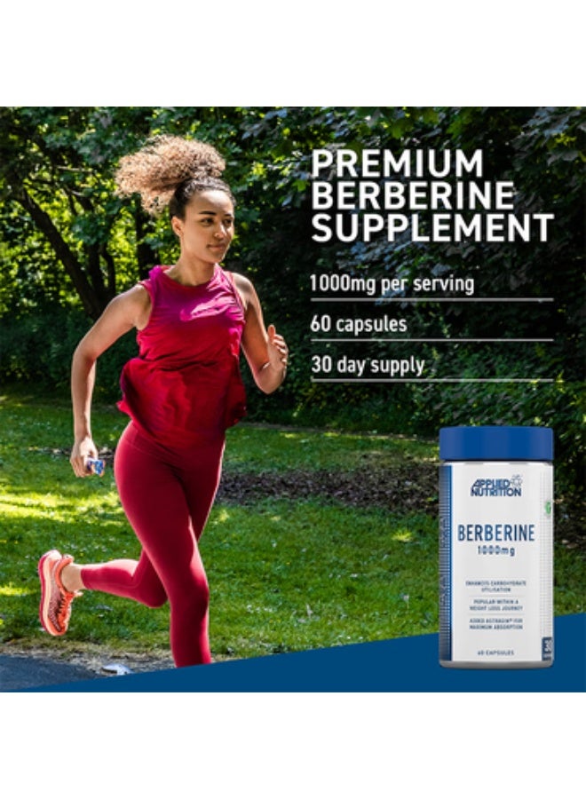 Applied Nutrition Berberine, With Added (35mg) Astragin® A Blends of (Panax Notoginseng and Astragalus Extracts)- Enhance Carbohydrate Metabolic, Support Weight Management - (1000 mg - 60 Capsules) - Image 5