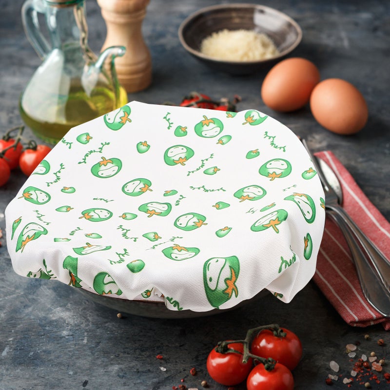 🍳 أغطية أطباق قابلة لإعادة الاستخدام قابلة للغسل للحفاظ على الطعام طازج بألوان زاهية وأحجام متنوعة - Image 5