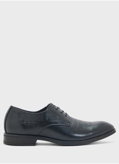 Robert Wood Embossed Texture Formal Lace Ups  - Image 1