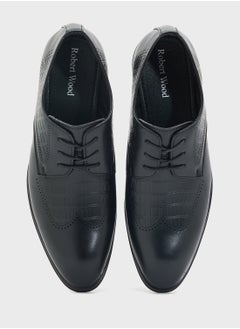 Robert Wood Embossed Texture Formal Lace Ups  - Image 4