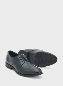 Robert Wood Embossed Texture Formal Lace Ups  - Image 3