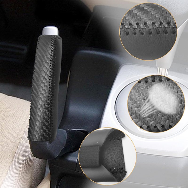 SUNBREATH Hand-Stitched Handbrake Cover for Honda Civic - Image 1