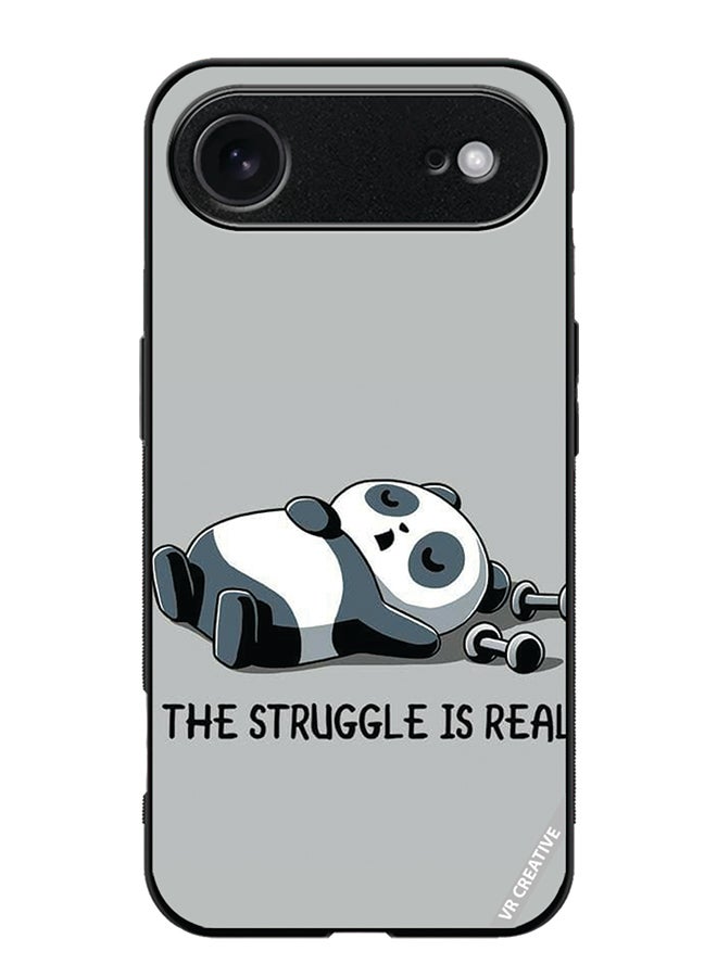 VR CREATIVE Protective Case Cover For Apple iPhone 17 Air Struggle Is Real Design Multicolour