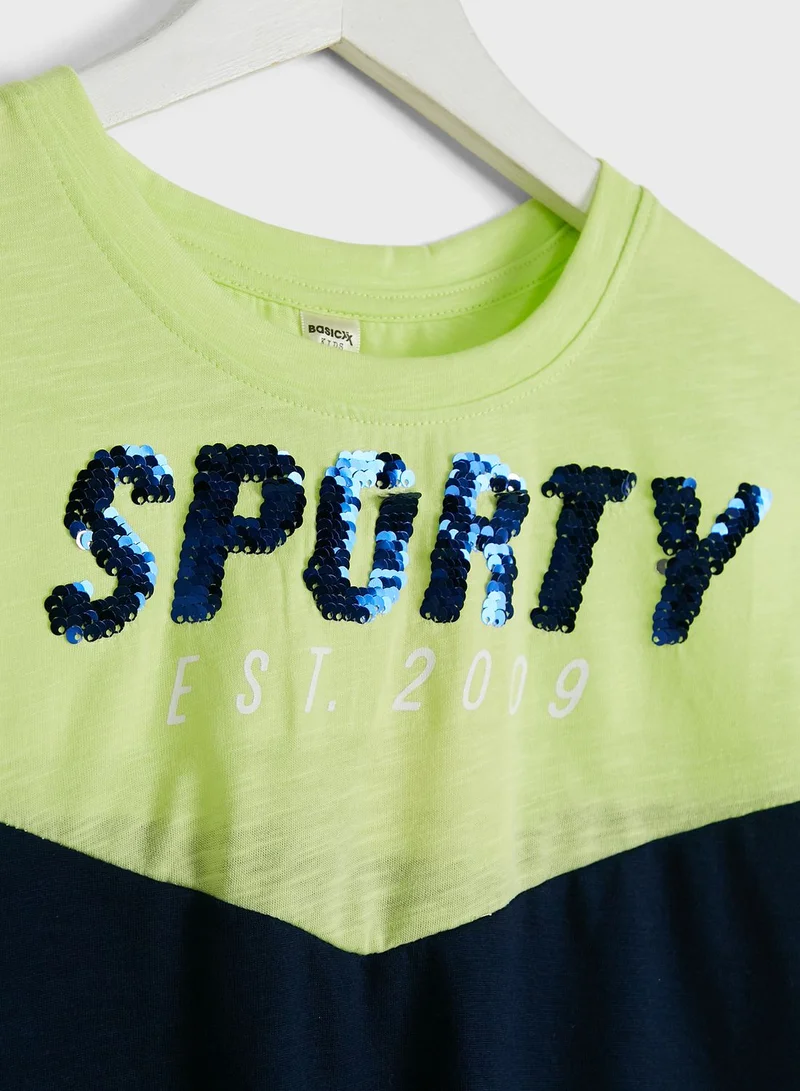 Basicxx Youth Color Block T-Shirt