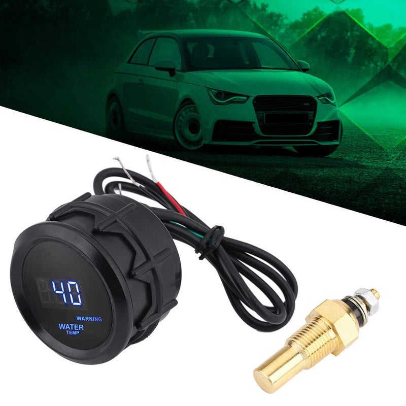 Dweekiy Water Temperature Gauge Engine Coolant Temperature Monitor Digital 2 Inch 52mm Blue LED for Cars Trucks SUVs with Sensor Kit - Image 2
