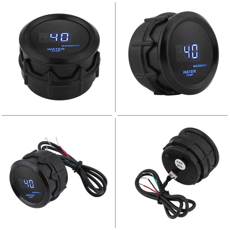 Dweekiy Water Temperature Gauge Engine Coolant Temperature Monitor Digital 2 Inch 52mm Blue LED for Cars Trucks SUVs with Sensor Kit - Image 4