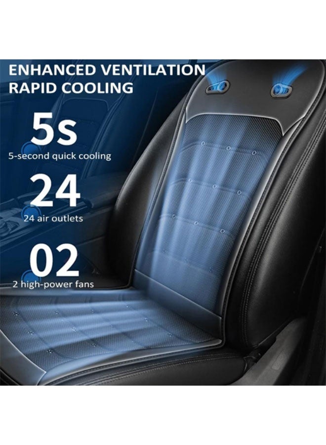Car Seat Cooling Cushion, Dual High-Power Fans For Rapid Cooling, Breathable Fabric For Ventilated Comfort, Universal Fit All Car Models, Beat Summer Heat, Easy To Install - Image 3