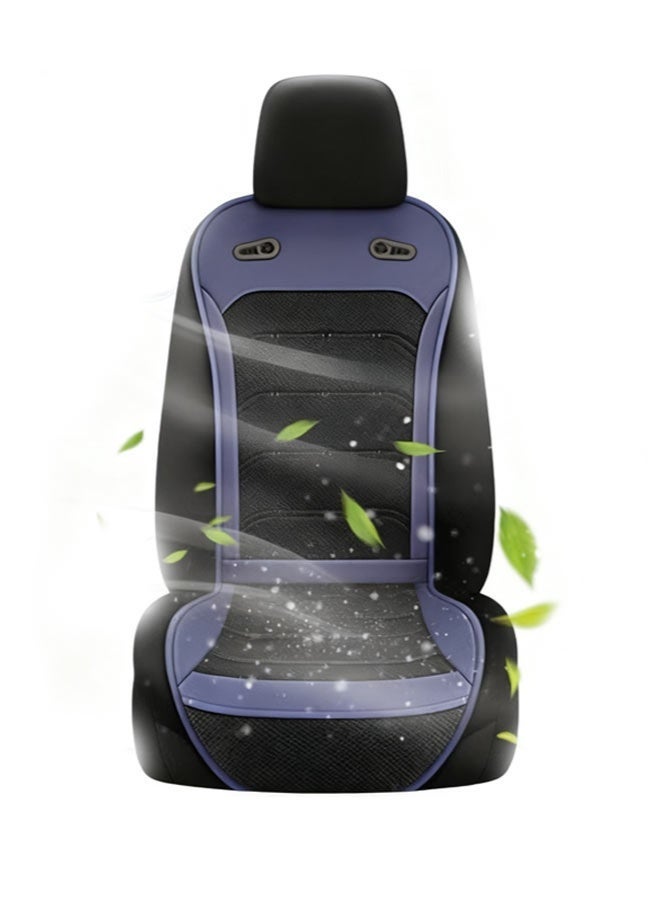 Car Seat Cooling Cushion, Dual High-Power Fans For Rapid Cooling, Breathable Fabric For Ventilated Comfort, Universal Fit All Car Models, Beat Summer Heat, Easy To Install - Image 1