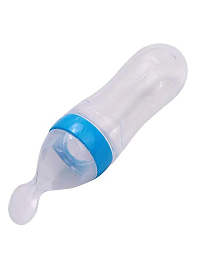 Ultra-Soft Silicone Baby Light Weight Food Dispensing Bottle With Spoon - Image 2