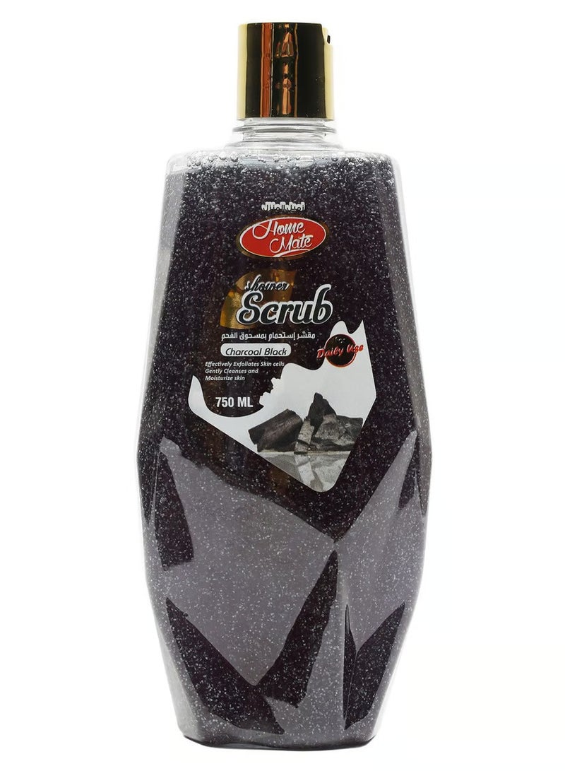 هوم مايت جل استحمام مقشر بالفحم الأسود 750 مل