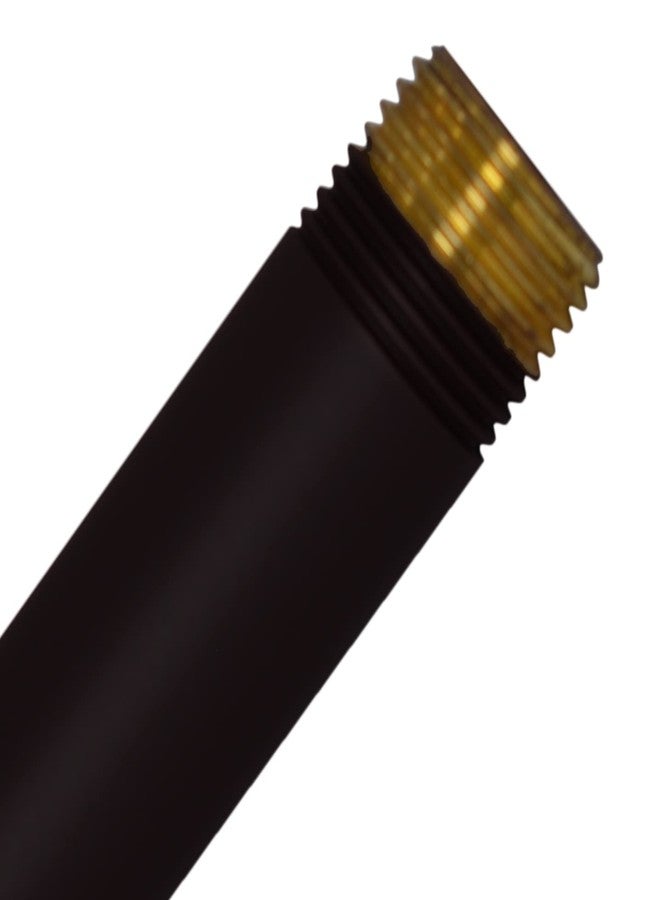 ويست براس ذراع دش Westbrass مثبت في السقف بقياس 1/2 بوصة IPS × 12 بوصة مع شفة، أسود غير لامع، D3612A-62 - Image 4