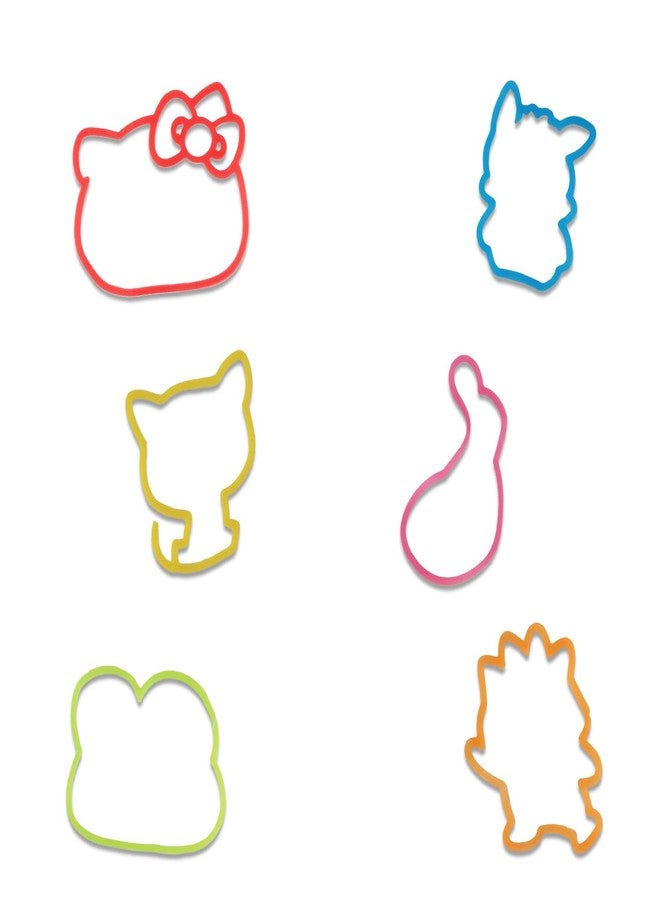 هالو كيتي مجموعة سيلي باندز - 48 قطعة تتضمن أساور شخصيات هيلو كيتي، كيروبي، ماي ميلودي، وغيرها، بالإضافة إلى ملصقات - Image 2