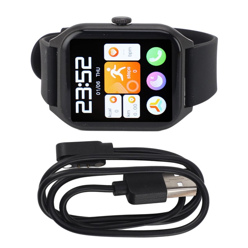 Smart Fitness Watch: 2.0 Inch HD Large Screen Lightweight Aviation Aluminum Alloy Body - 100+ Sports Modes One Button BT Calling Voice Control Smart Watch for Daily Sports Gym Android iOS Use - Image 1