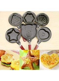 APURK APURK Omelets Pan Cartoon Shape Mini NonStick Egg FryingPancakeBreakfast Omelet Pan Frying Pan Molds Cookware 1 PCs  - Image 5