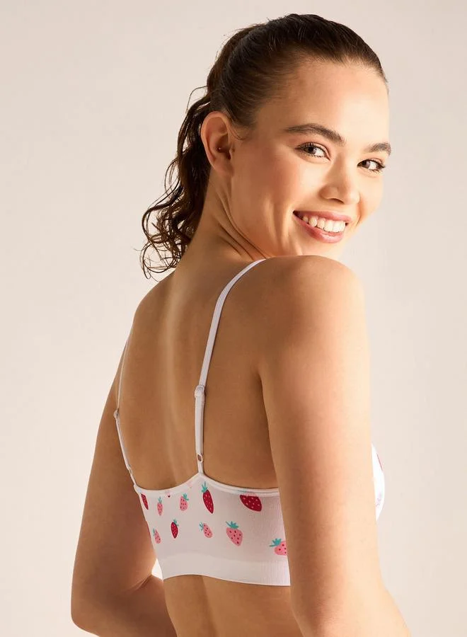 سبلاش فيڤ طقم قطعتين - حمالات صدر متنوعة للمراهقات بأشرطة قابلة للتعديل