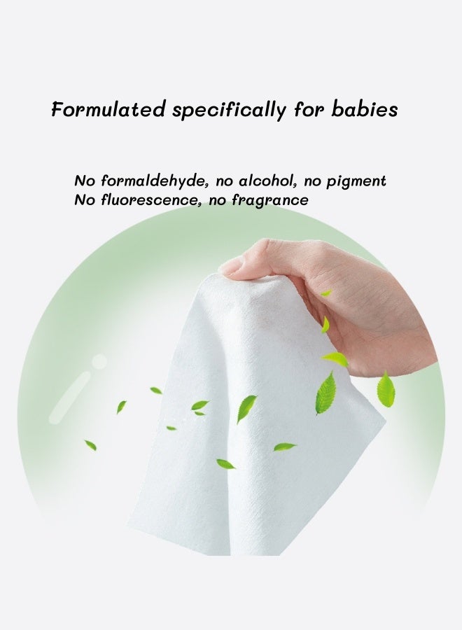 Baby Wipes,Gentle Unscented Baby Wipes,Hypoallergenic  Unscented Baby Wipes,Multi-Use Wipes,Safe For Baby Sensitive Skin Care,Contains Plant Ingredients,Non-Alcoholic,For Babies And Kids(4pk – 320 W - Image 5