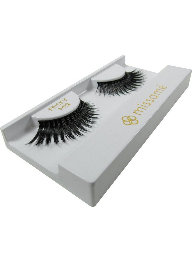 Missame Frisky Glamour Flare False Eyelashes Set Handmade With Premium Synthetic Fibers Black 3 Pairs - Image 2