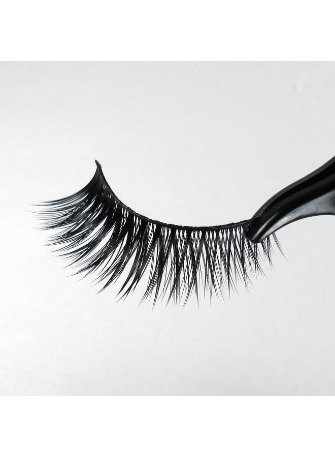 Missame Frisky Glamour Flare False Eyelashes Set Handmade With Premium Synthetic Fibers Black 3 Pairs - Image 4