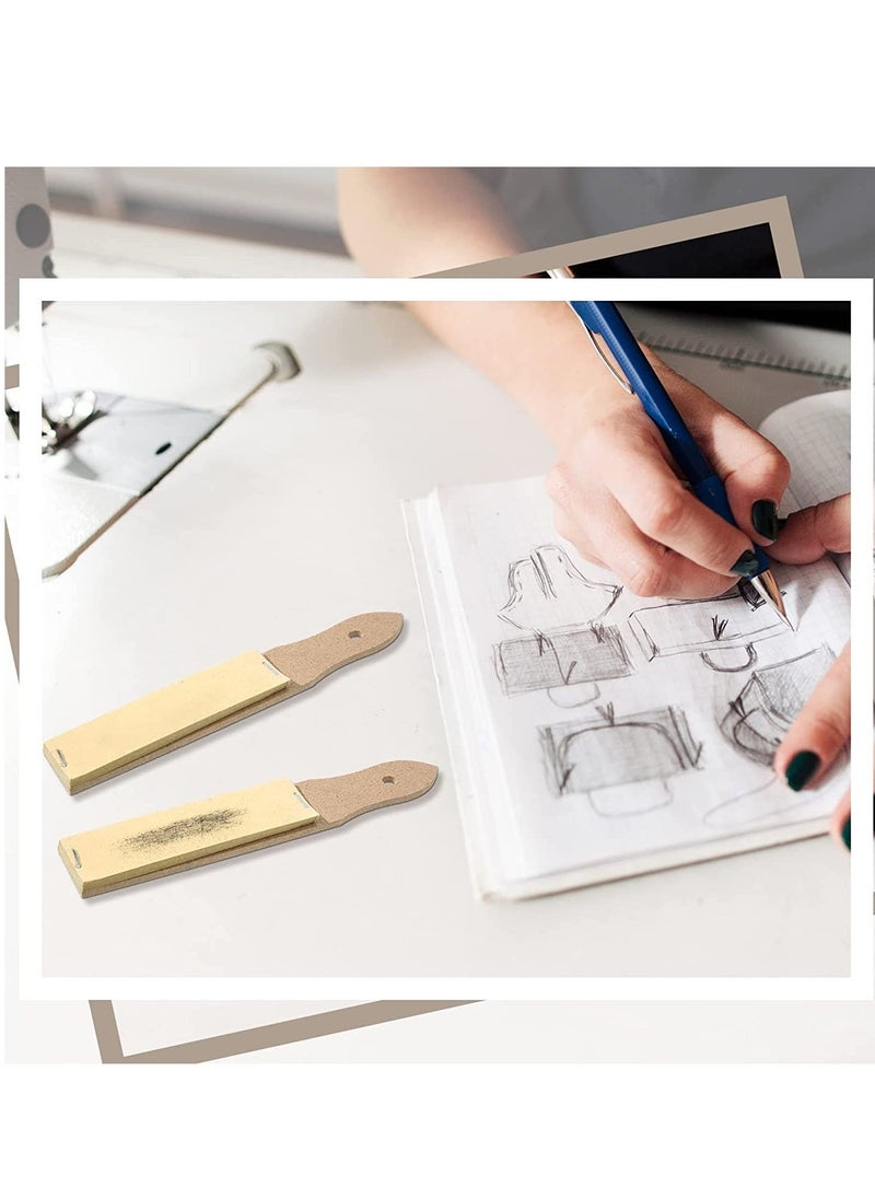 Excefore Pencil Sandpaper Board, Pencil Pointer Sketch Drawing Tools, Sandpaper Board Pencils for Students Drafting Pencils Accessories 9 PCS  - Image 2